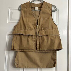 Vintage Beige Duck Hunting Vest Size Medium